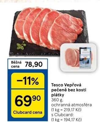 Vepřová pečeně bez kosti Tesco