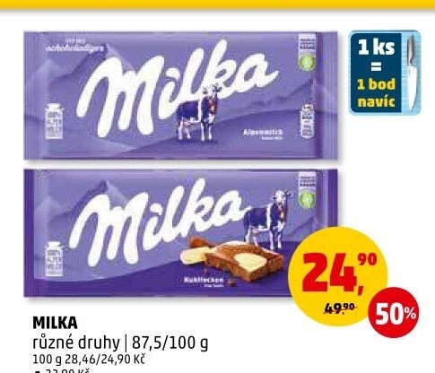 Čokoláda Milka