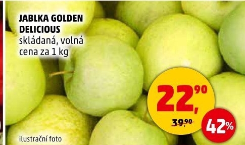 Jablka Golden Delicious