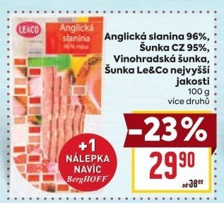 Anglická slanina LE&amp