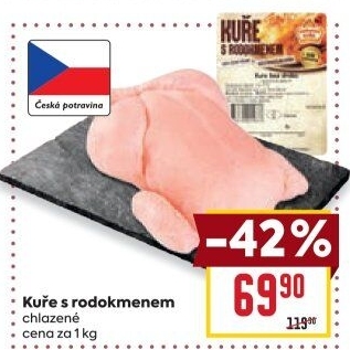 Kuře s rodokmenem Vodňanské kuře