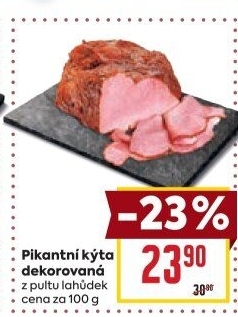 Kýta dekorovaná pikantní