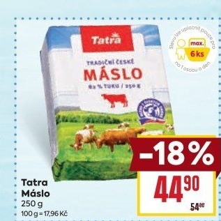 Máslo Tatra