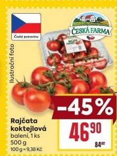 Rajčata koktejlová Česká farma