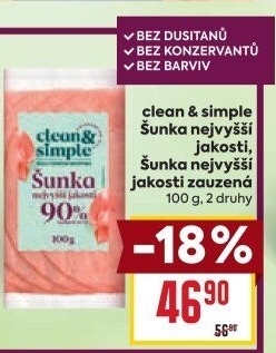 Šunka nejvyšší jakosti Clean &amp