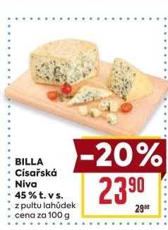 Sýr Niva císařská 45% Billa