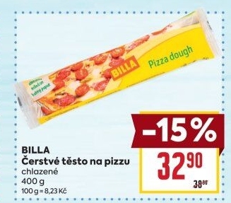 Těsto na pizzu Billa