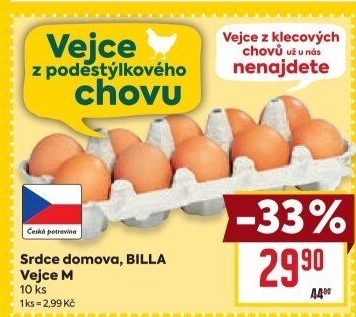 Vejce z podestýlky M Srdce Domova