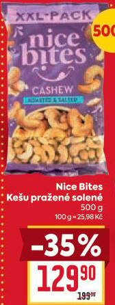 Kešu pražené Nice Bites