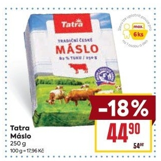 Máslo Tatra