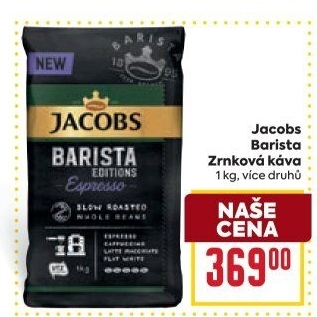 Zrnková káva Barista Jacobs