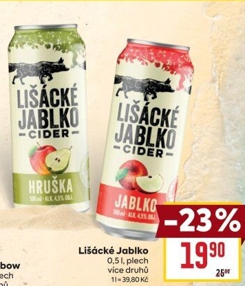 Cider Lišácké jablko Heineken