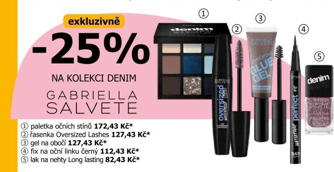 Paletka očních stínů Denim Gabriella Salvete