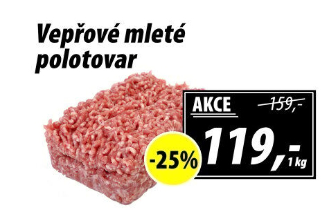 Maso mleté vepřové