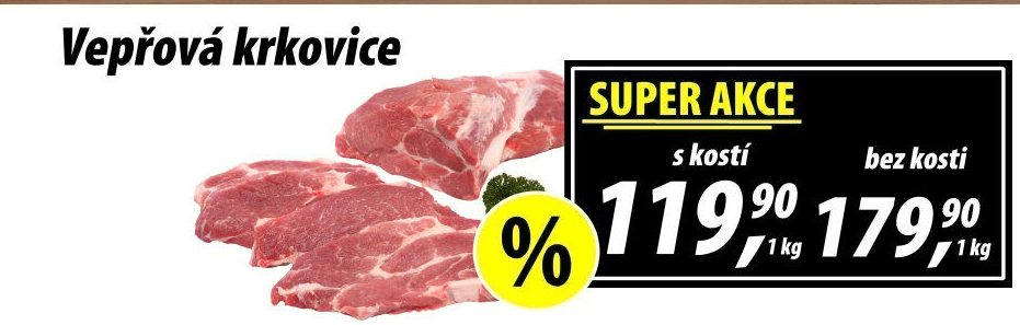 Vepřová krkovice s kostí