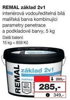 Barva penetrační 2v1 Základ Remal