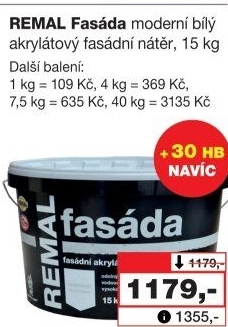 Fasádní barva Fasáda Remal