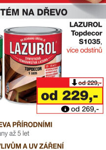 Lazura na dřevo Topdecor Lazurol