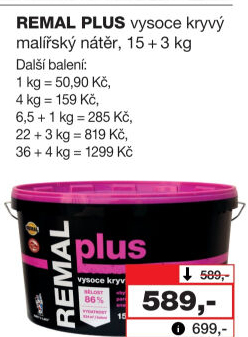 Malířský nátěr Plus Remal
