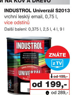 Nátěr na kov a dřevo Univerzál lesk Industrol