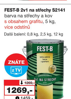 Nátěr na střechy i železo Fest - B 2v1