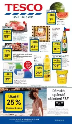 akční leták Tesco 24.7.2024-30.7.2024