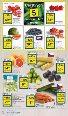 akční leták Tesco 24.7.2024-30.7.2024
