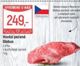 Hovězí pečeně z krku Globus