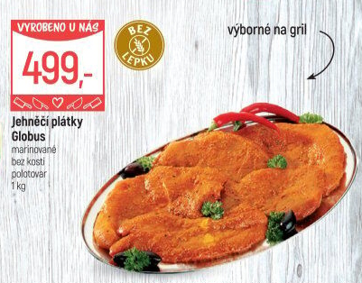 Jehněčí plátky marinované Globus