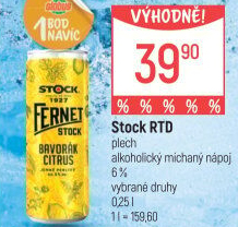 Míchaný nápoj Bavorák Citrus Fernet Stock