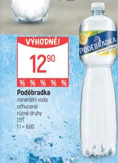 Ochucená voda Poděbradka