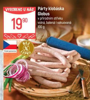 Párty klobása Globus