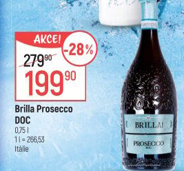 Prosecco Extra Dry DOC Brilla