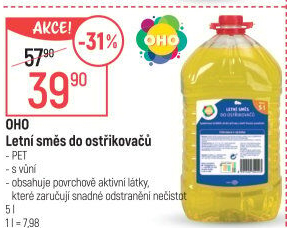 Směs do ostřikovačů letní OHO