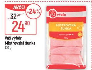 Šunka dušená Mistrovská Váš Výběr