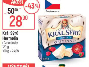 Sýr Hermelín Král sýrů