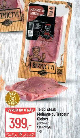 Telecí steak z kýty Melange du Trapeur Globus