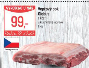 Vepřový bok s kostí Globus