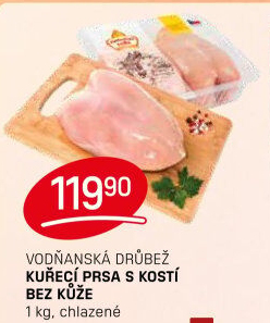 Kuřecí prsa s kostí Vodňanské kuře