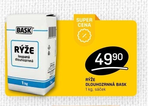Rýže dlouhozrnná Bask