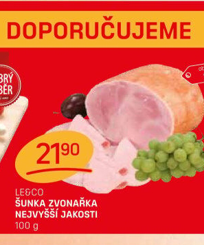 Šunka Zvonařka nejvyšší jakosti LE&amp