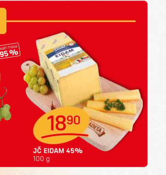 Sýr Eidam Jihočeský 45% Madeta