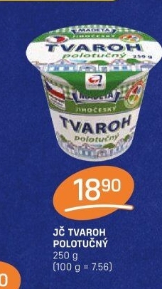 Tvaroh polotučný Jihočeský Madeta
