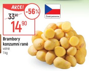 Brambory konzumní rané