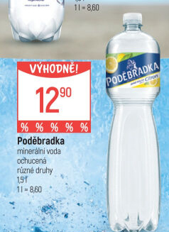 Ochucená voda Poděbradka