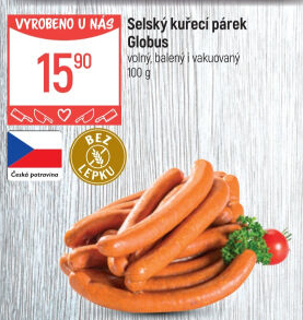 Párky kuřecí Selské Globus