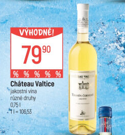 Vína Chateau Valtice