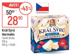 Sýr Hermelín Král sýrů