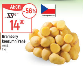 Brambory konzumní rané