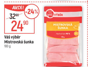 Šunka dušená Mistrovská Váš Výběr